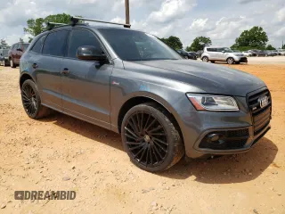 2017 Audi SQ5 Premium Plus with VIN WA1CCAFP5HA009940, listed as a Copart auction lot 55083185 with 106,962 mi miles and Salvage title. Bid and sale history available at DreamBid. Image 4.