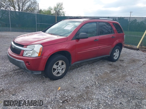 2005 Chevrolet Equinox LS with VIN 2CNDL23F756046004, listed as a IAAI auction lot 42031984 with 142,056 mi miles. Bid and sale history available at carsss.com. Image 2.