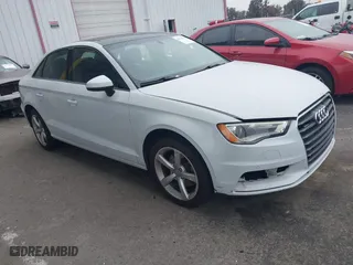 2015 Audi A3 2.0T Premium with VIN WAUBFGFF6F1113916, listed as a IAAI auction lot 41725564 with 66,396 mi miles. Bid and sale history available at carsss.com. Image 1.