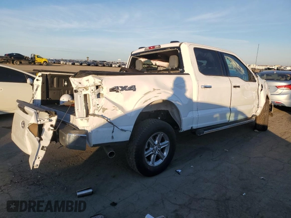 2024 Ford F-150 XLT with VIN 1FTFW3L89RKE36083, listed as a Copart auction lot 87290634 with 15,667 mi miles and Salvage Title. Bid and sale history available at carsss.com. Image 3.