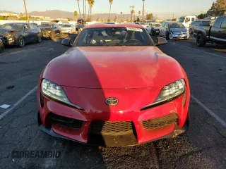 2021 Toyota GR Supra 3.0 with VIN WZ1DB0C02MW042357, listed as a Copart auction lot 79090214 with 29,215 mi miles and Salvage Title. Bid and sale history available at carsss.com. Image 5.