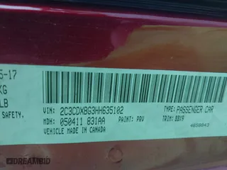 2017 Dodge Charger SE with VIN 2C3CDXBG3HH635102, listed as a IAAI auction lot 41884462 with 143,292 mi miles. Bid and sale history available at carsss.com. Image 9.