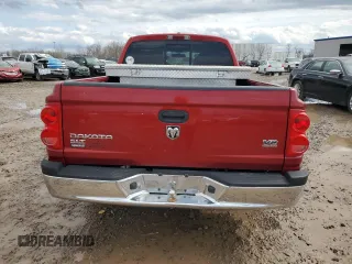 2007 Dodge Dakota SLT with VIN 1D7HW48J87S162047, listed as a Copart auction lot 51101885 with 115,438 mi miles and Salvage Title. Bid and sale history available at carsss.com. Image 6.