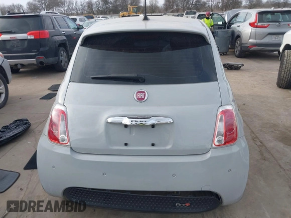 2017 FIAT 500e with VIN 3C3CFFGE2HT557785, listed as a IAAI auction lot 41588600 with 76,300 mi miles. Bid and sale history available at carsss.com. Image 16.