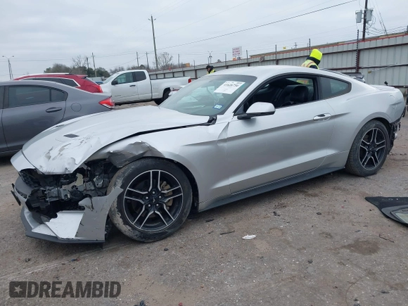 2019 Ford Mustang EcoBoost with VIN 1FA6P8TH1K5162110, listed as a IAAI auction lot 41626756 with 77,317 mi miles and . Bid and sale history available at carsss.com. Image 2.