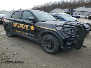 2020 Ford Police Interceptor Utility z VIN 1FM5K8AW5LGC92866, wystawiony jako Copart lot #47854775 z przebiegiem Nie podano mil oraz Szkody całkowita. Historia ofert i sprzedaży dostępna na DreamBid. Obrazek 4.