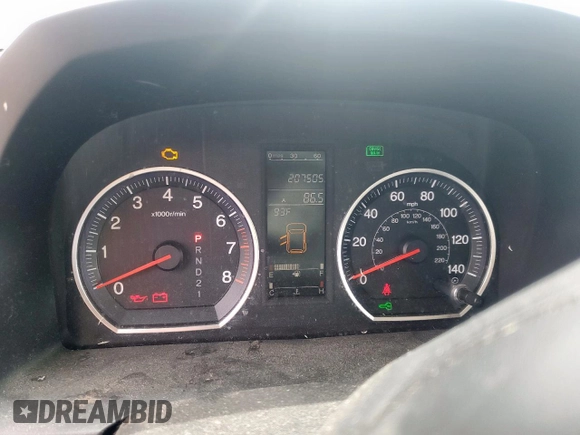 2009 Honda CR-V EX z VIN JHLRE38559C011942, wystawiony jako Copart lot #56342865 z przebiegiem 207 505 mil mil oraz Szkoda całkowita • Salvage title. Historia ofert i sprzedaży dostępna na DreamBid. Obrazek 9.