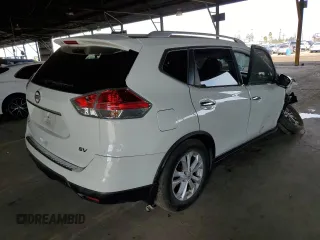 2016 Nissan Rogue SV with VIN KNMAT2MT9GP715596, listed as a Copart auction lot 50808625 with 0 mi miles and Salvage Title. Bid and sale history available at carsss.com. Image 3.
