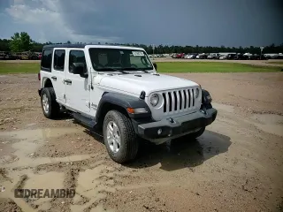2019 Jeep Wrangler Unlimited Sport S with VIN 1C4HJXDG7KW533575, listed as a Copart auction lot 57068125 with 77,669 mi miles and Salvage title. Bid and sale history available at DreamBid. Image 14.