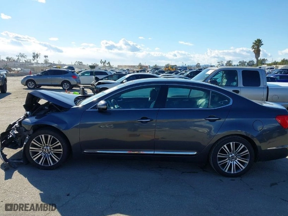 2015 Kia Cadenza Premium with VIN KNALN4D72F5176568, listed as a IAAI auction lot 41755575 with NaN miles. Bid and sale history available at carsss.com. Image 14.