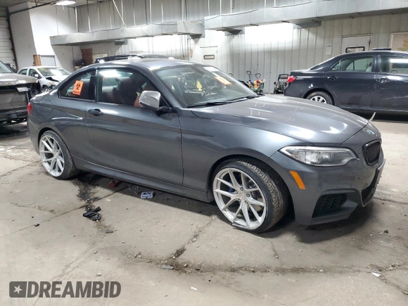 2015 BMW 2 Series M235i xDrive with VIN WBA1J9C59FV371292, listed as a Copart auction lot 85387204 with 0 mi miles and Clean Title. Bid and sale history available at carsss.com. Image 4.