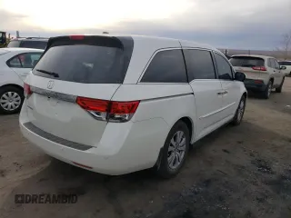 2014 Honda Odyssey EX-L with VIN 5FNRL5H65EB133365, listed as a Copart auction lot 86733834 with 116,391 mi miles and Salvage Title. Bid and sale history available at carsss.com. Image 3.