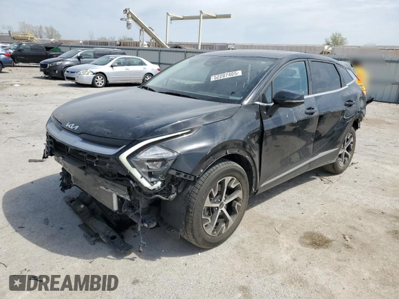 2023 Kia Sportage EX with VIN 5XYK33AF5PG037408, listed as a Copart auction lot 52207405 with 41,273 mi miles and Salvage Title. Bid and sale history available at DreamBid. Image 1.