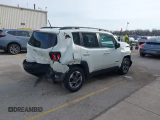 2016 Jeep Renegade Sport with VIN ZACCJAAT3GPE31591, listed as a IAAI auction lot 41847040 with 68,016 mi miles and . Bid and sale history available at carsss.com. Image 4.