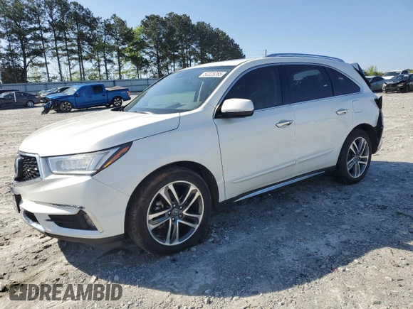 2017 Acura MDX Advance z VIN 5FRYD4H88HB010473, wystawiony jako Copart lot #52225265 z przebiegiem 80 307 mil mil oraz Szkoda całkowita • Salvage title. Historia ofert i sprzedaży dostępna na DreamBid. Obrazek 1.