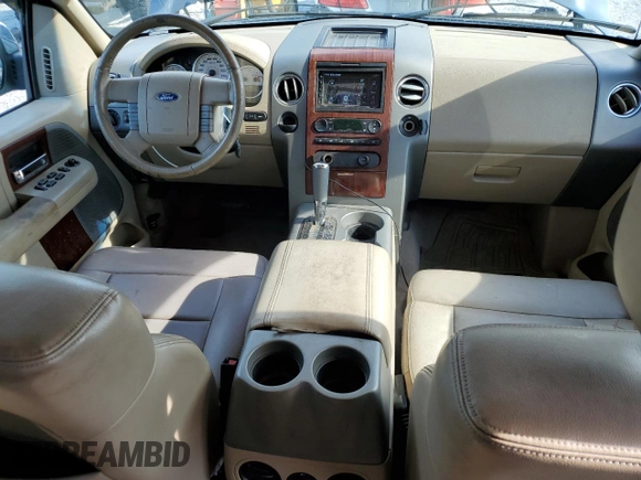 2006 Ford F-150 XLT with VIN 1FTPW12V46FB63283, listed as a Copart auction lot 65877505 with 241,448 mi miles and Salvage title. Bid and sale history available at DreamBid. Image 8.