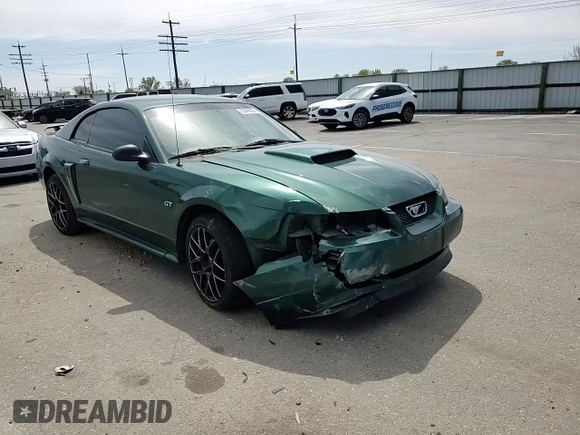 2002 Ford Mustang GT Deluxe with VIN 1FAFP42X92F142747, listed as a Copart auction lot 53549025 with Not provided miles and Salvage title. Bid and sale history available at DreamBid. Image 10.
