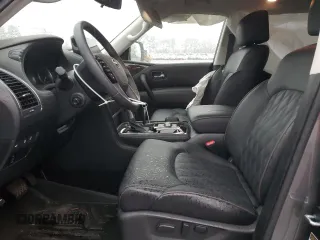 2023 Nissan Armada Platinum with VIN JN8AY2DB9P9835660, listed as a Copart auction lot 81040034 with 11,948 mi miles and Salvage Title. Bid and sale history available at carsss.com. Image 7.
