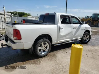 2010 Dodge 1500 SLT with VIN 1D7RV1CT0AS206922, listed as a Copart auction lot 53060375 with Not Provided miles and Salvage Title. Bid and sale history available at DreamBid. Image 3.