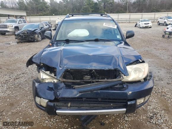 2004 Toyota 4Runner SR5 with VIN JTEZU14R048011433, listed as a Copart auction lot 85503194 with 210,429 mi miles and Salvage Title. Bid and sale history available at carsss.com. Image 5.