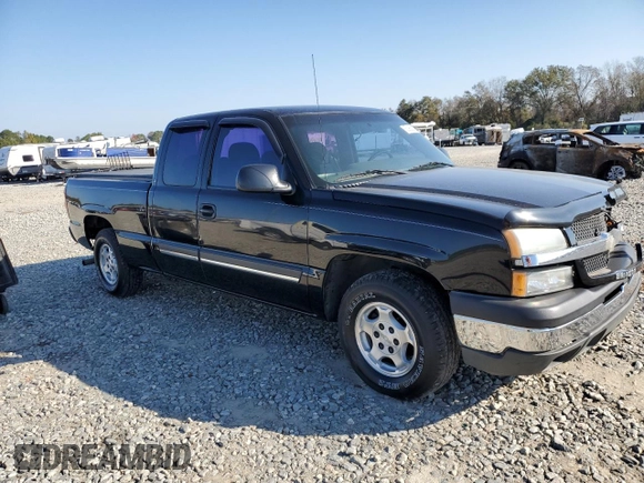 2004 Chevrolet Silverado 1500 Work Truck with VIN 1GCEC19V74E395837, listed as a Copart auction lot 82955004 with 277,584 mi miles and Salvage Title. Bid and sale history available at carsss.com. Image 4.