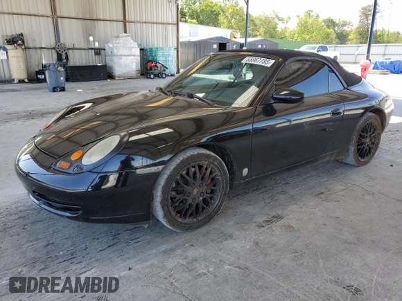 2001 Porsche 911 with VIN WP0CA29921S651773, listed as a Copart auction lot 55867785 with 111,563 mi miles and Salvage title. Bid and sale history available at DreamBid. Image 1.