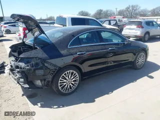 2025 Mercedes-Benz CLA with VIN W1K5J4GB7SN509497, listed as a IAAI auction lot 41757649 with 17,844 mi miles. Bid and sale history available at carsss.com. Image 4.