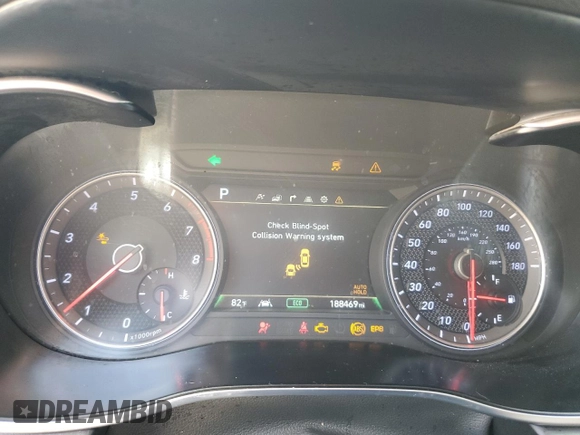 2019 Genesis G70 Advanced с VIN KMTG74LE6KU014488, выставлен на аукционе Copart как лот 56148175 с пробегом 188 469 миль миль и Списание • Salvage title. История ставок и продаж доступна на DreamBid. Изображение 9.