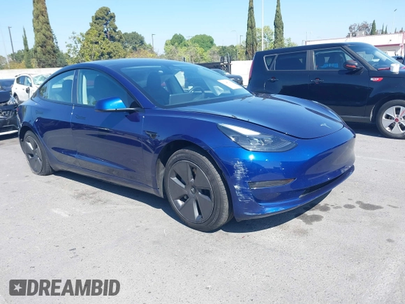 2023 Tesla Model 3 with VIN 5YJ3E1EA1PF431190, listed as a IAAI auction lot 41980007 with 26,164 mi miles and . Bid and sale history available at DreamBid. Image 1.