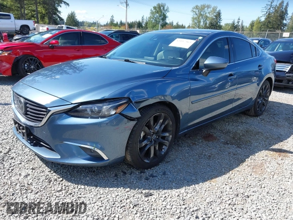 2016 Mazda Mazda6 i Grand Touring with VIN JM1GJ1W51G1436977, listed as a IAAI auction lot 42097363 with 128,941 mi miles. Bid and sale history available at carsss.com. Image 18.