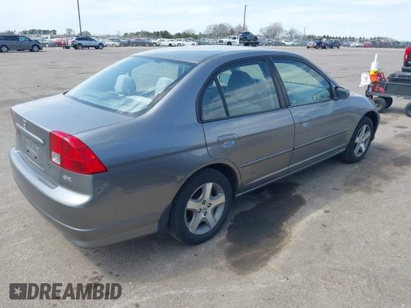 2004 Honda Civic EX with VIN 1HGES26714L022417, listed as a IAAI auction lot 42106769 with Not Provided miles and . Bid and sale history available at DreamBid. Image 4.
