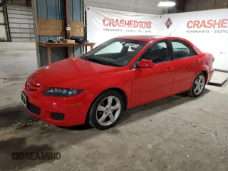 2008 Mazda 6 i Sport VE with VIN 1YVHP80C885M47093, listed as a Copart auction lot 46469675 with 68,773 mi miles and Salvage Title. Bid and sale history available at carsss.com. Image 1.