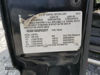 2002 Chevrolet Silverado 1500HD LT z VIN 1GCGK13U02F232577, wystawiony jako Copart lot #66970604 z przebiegiem Nie podano mil oraz Szkoda całkowita • Salvage title. Historia ofert i sprzedaży dostępna na DreamBid. Obrazek 12.