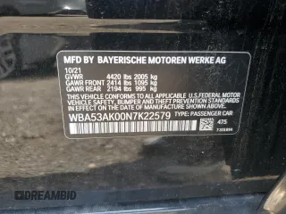 2022 BMW 2 Series 228i with VIN WBA53AK00N7K22579, listed as a Copart auction lot 60313095 with 82,908 mi miles and Salvage title. Bid and sale history available at DreamBid. Image 12.