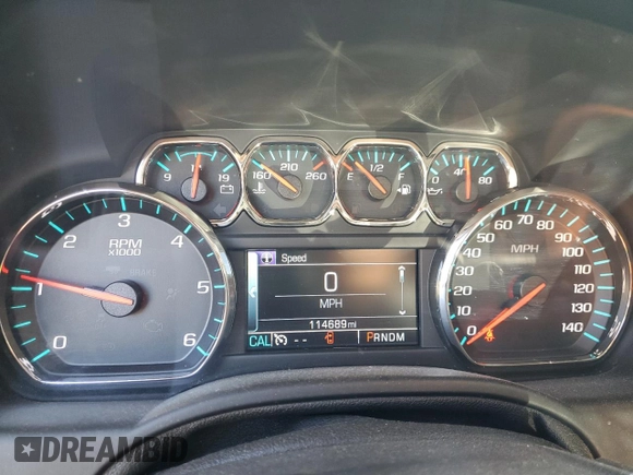 2015 Chevrolet Tahoe LT with VIN 1GNSCBKC0FR727525, listed as a Copart auction lot 53171665 with 114,689 mi miles and Salvage title. Bid and sale history available at DreamBid. Image 9.