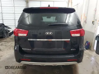 2017 Kia Sedona SX-L with VIN KNDME5C10H6271931, listed as a Copart auction lot 73215284 with 87,389 mi miles and Salvage Title. Bid and sale history available at carsss.com. Image 6.