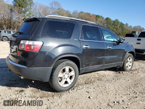 2009 GMC Acadia SLT1 with VIN 1GKER23D19J128703, listed as a Copart auction lot 47024315 with 165,179 mi miles and Salvage Title. Bid and sale history available at carsss.com. Image 3.