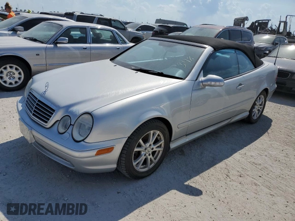 2002 Mercedes-Benz CLK 320/430 with VIN WDBLK70G22T095514, listed as a Copart auction lot 75862504 with Not Provided miles and Salvage Title. Bid and sale history available at DreamBid. Image 1.