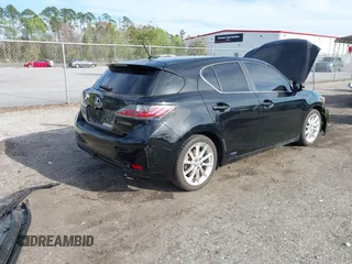 2011 Lexus CT 200h with VIN JTHKD5BH7B2040000, listed as a IAAI auction lot 41808004 with 130,006 mi miles and . Bid and sale history available at carsss.com. Image 4.
