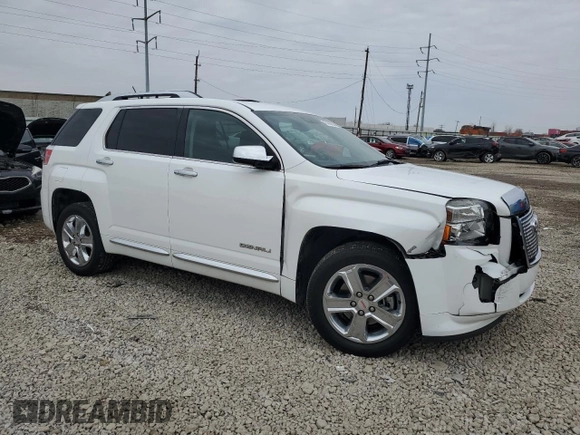 2015 GMC Terrain Denali with VIN 2GKALUEK4F6177975, listed as a Copart auction lot 47483555 with 77,576 mi miles and Salvage Title. Bid and sale history available at carsss.com. Image 4.