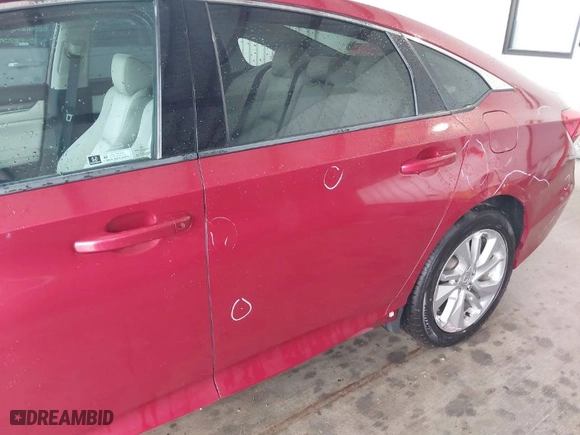 2019 Honda Accord Sedan LX 1.5T with VIN 1HGCV1F12KA022018, listed as a IAAI auction lot 41476638 with NaN miles. Bid and sale history available at carsss.com. Image 18.