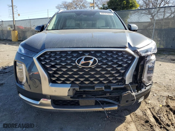 2022 Hyundai Palisade Calligraphy with VIN KM8R74HE8NU458097, listed as a Copart auction lot 49747825 with 14,973 mi miles and Salvage Title. Bid and sale history available at carsss.com. Image 5.