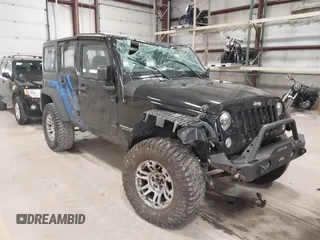 2017 Jeep Wrangler Unlimited Sport with VIN 1C4BJWDGXHL669533, listed as a IAAI auction lot 41704651 with 123,585 mi miles. Bid and sale history available at carsss.com. Image 1.