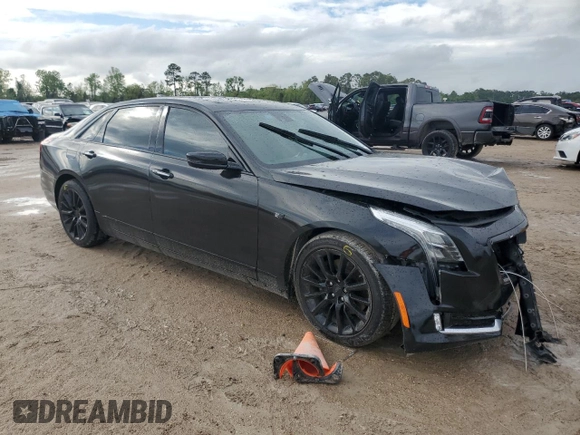 2017 Cadillac CT6 Premium Luxury AWD with VIN 1G6KF5RS8HU196723, listed as a Copart auction lot 51055025 with 140,436 mi miles and Salvage title. Bid and sale history available at DreamBid. Image 4.