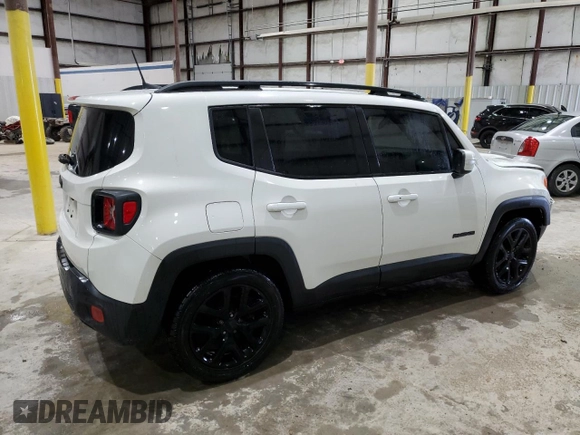 2018 Jeep Renegade Latitude with VIN ZACCJABB2JPH95742, listed as a Copart auction lot 54157855 with 107,300 mi miles and Salvage title. Bid and sale history available at DreamBid. Image 3.