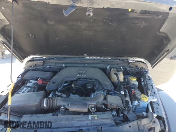 2019 Jeep Wrangler Unlimited Sahara with VIN 1C4HJXEG6KW531041, listed as a Copart auction lot 47387515 with 76,417 mi miles and Non Repairable. Bid and sale history available at carsss.com. Image 12.