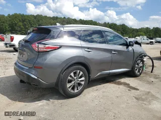 2017 Nissan Murano SL with VIN 5N1AZ2MG7HN104833, listed as a Copart auction lot 72215864 with 77,146 mi miles and Salvage Title. Bid and sale history available at carsss.com. Image 3.
