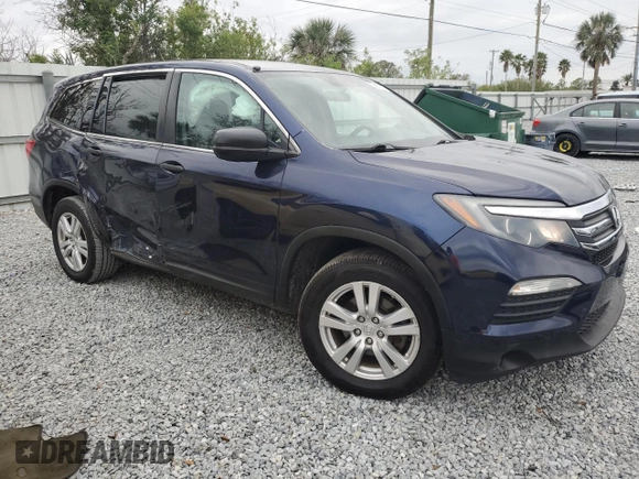 2016 Honda Pilot LX with VIN 5FNYF6H11GB013739, listed as a Copart auction lot 89157315 with 115,685 mi miles and Salvage Title. Bid and sale history available at carsss.com. Image 4.