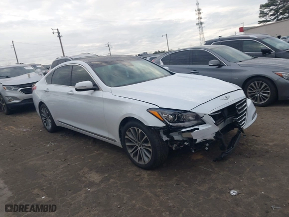 2016 Hyundai Genesis 3.8L with VIN KMHGN4JE7GU115307, listed as a IAAI auction lot 41457690 with 55,515 mi miles. Bid and sale history available at carsss.com. Image 1.