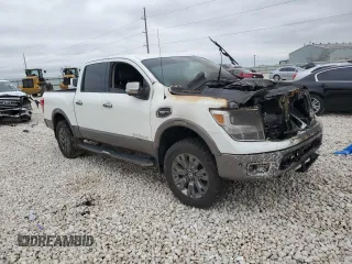 2017 Nissan Titan Platinum Reserve z VIN 1N6AA1E56HN542534, wystawiony jako Copart lot #44550645 z przebiegiem Nie podano mil oraz Szkoda całkowita • Salvage title. Historia ofert i sprzedaży dostępna na DreamBid. Obrazek 4.
